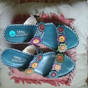 Spring Step Ambroisada Leather Slide Size 7.5